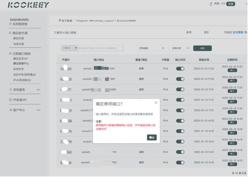 详细介绍端口列表示例
